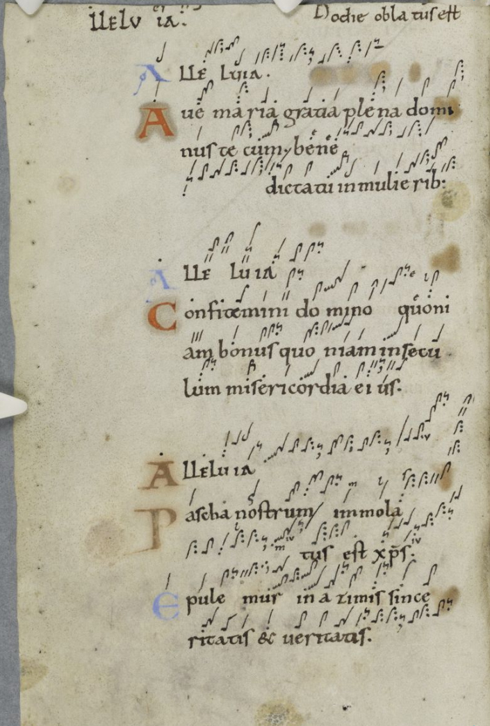 Page from the medieval Winchester Troper